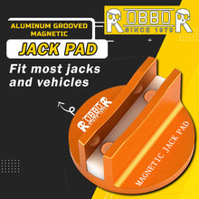 Robbor Aluminum Magnetic Jack Pad with Large Slotted