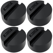 Robbor Rubber Jack Pads 3-Ton Capacity with Dia 2.9 inch and 0.4 inch Slotted