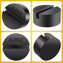 Robbor Rubber Jack Pads 3-Ton Capacity with Dia 2.9 inch and 0.4 inch Slotted