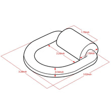 Robbor 1/2 Inch Forged D-Ring With Weld-On Bracket