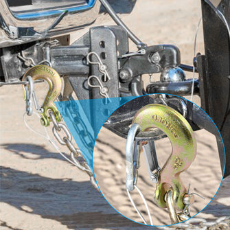 Robbor 5/16 inch Clevis Hook with Safety Latch