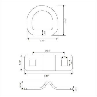 Robbor D Rings Tie Down Anchors 3/8”