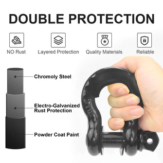 Robbor Shackle Hitch Receiver 2 inch