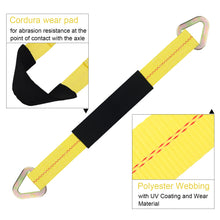 Robbor Axle Strap with D-Rings and Protective Sleeve 3,333 lb.Working Load-4PK