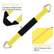 Stay There 4-Pack 36" Axle Tie Down Straps - 10,000 Lb Capacity With D-Rings & Protective Sleeves