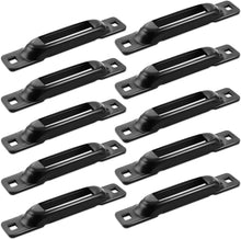 Robbor E-Track Single Slot 10 Pack 3.5mm Heavy Duty Steel E-Track Single Anchors with 1,000 lbs Working Load Limit and 3,000 Lbs BS Compatible with All E-Track Accessories E Track Single Rail