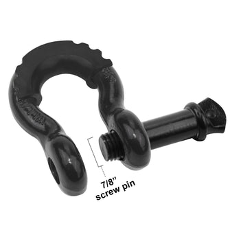 Robbor Shackles 3/4"D Ring Shackle 57,000Ibs BS with 7/8" Screw Pin and Shackle Isolator & Washers