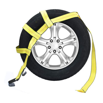 Robbor Tow Dolly Basket Straps with Flat Hook for Small to Medium Size Tires