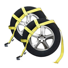 Robbor Tow Dolly Basket Straps with Flat Hook for Small to Medium Size Tires